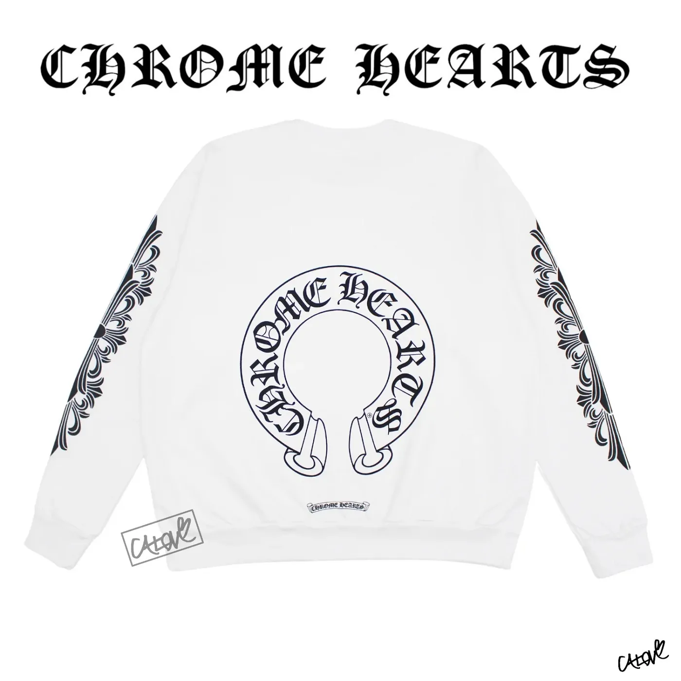 CHROME HEARTS  |CH Horseshoe Crewneck Sweatshirt