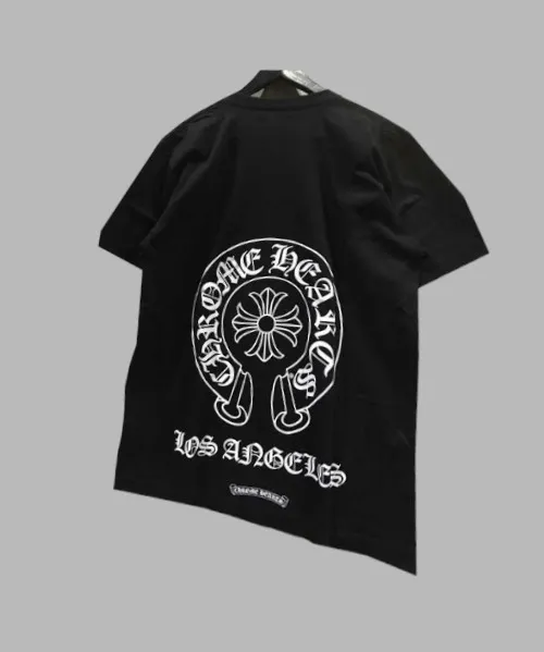 CHROME HEARTS  |Pullovers Street Style Cotton Short Sleeves Logo T-Shirts