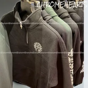 CHROME HEARTS  |Pullovers Unisex Street Style Long Sleeves Logo Sweatshirts