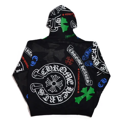 CHROME HEARTS  |Pullovers Unisex Sweat Street Style Long Sleeves Cotton Logo