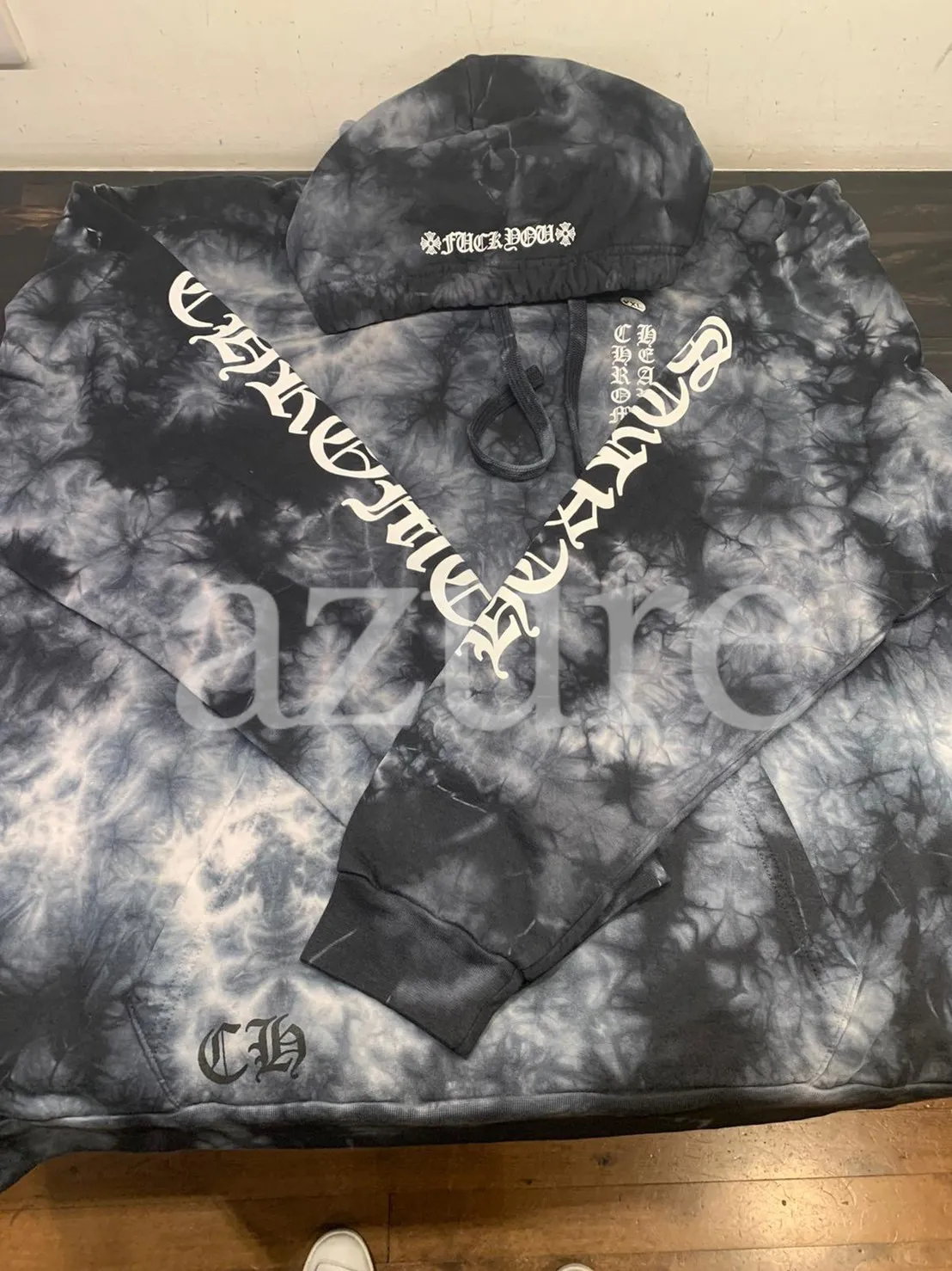 CHROME HEARTS  |Street Style Tie-dye Long Sleeves Logos on the Sleeves Logo