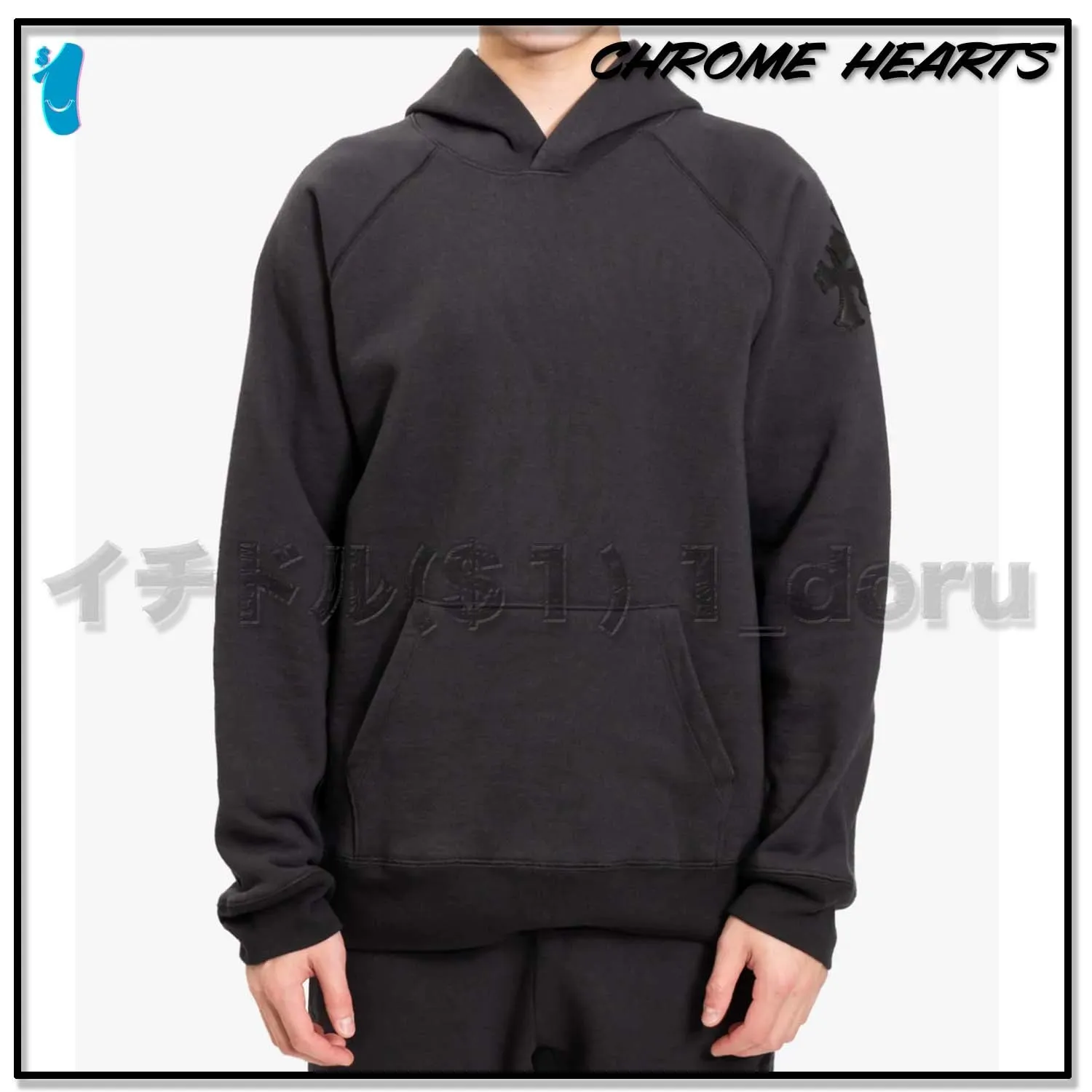 CHROME HEARTS  |Unisex Street Style Long Sleeves Logos on the Sleeves Logo