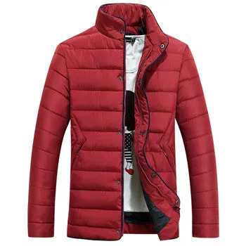 Classic Men's Down Coat Wear Men's Coat Thick Warm Down Jacket Men Stand Collar Coats Jackets SM6