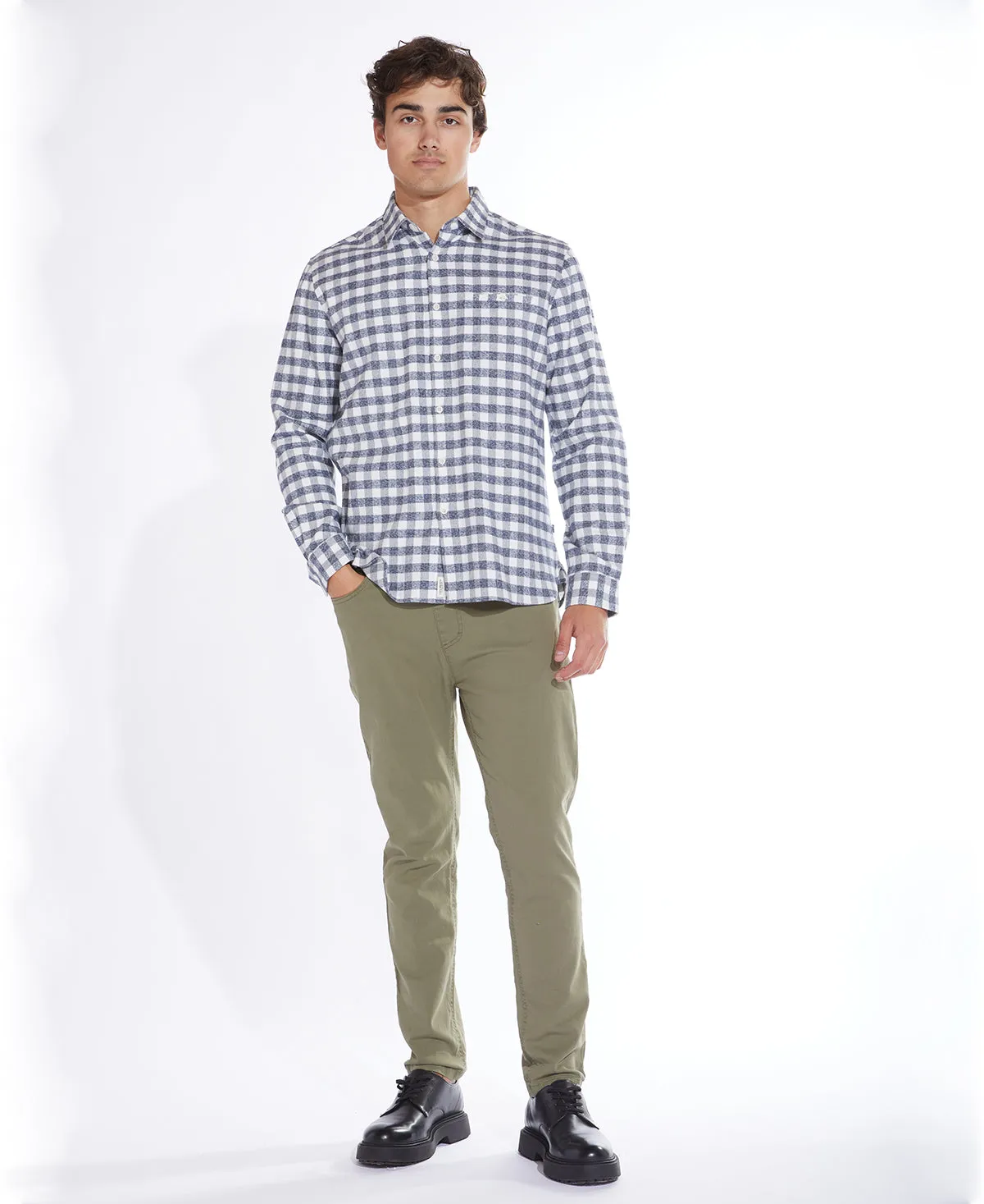 Cortez Check Flannel Shirt (Navy)