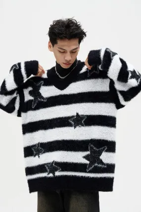 CZ Stars Sherpa Sweater