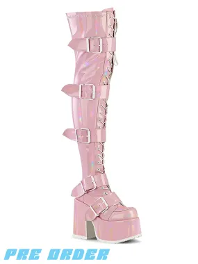 DEMONIA CAMEL-305 - PINK STRETCH HOLOGRAM  PRE ORDER 