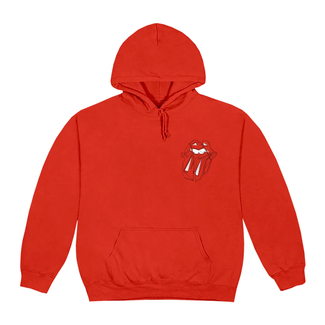 Diamond Tongue Red Hoodie