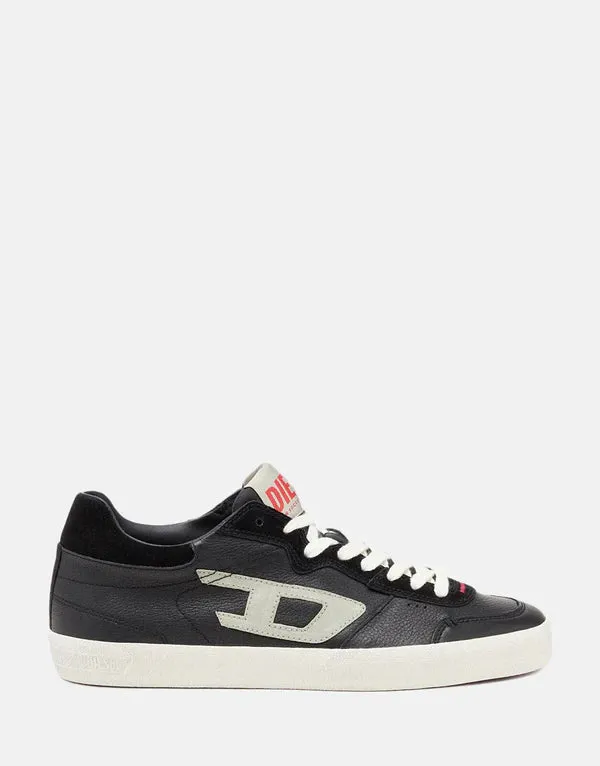 Diesel Mens S-Leroji Low Sneakers Black/White