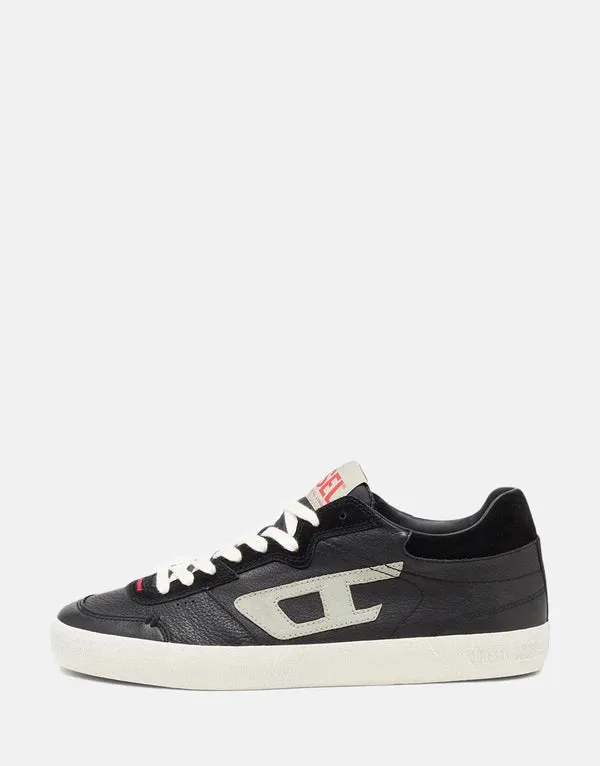 Diesel Mens S-Leroji Low Sneakers Black/White