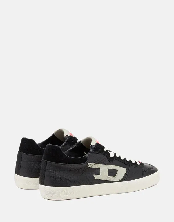 Diesel Mens S-Leroji Low Sneakers Black/White