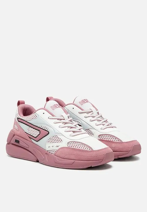 Diesel Y03382P4431 Womens S-Serendipity Sport Shoe Pink & White