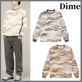 Dime  |Crew Neck Long Sleeves Long Sleeve T-shirt Skater Style