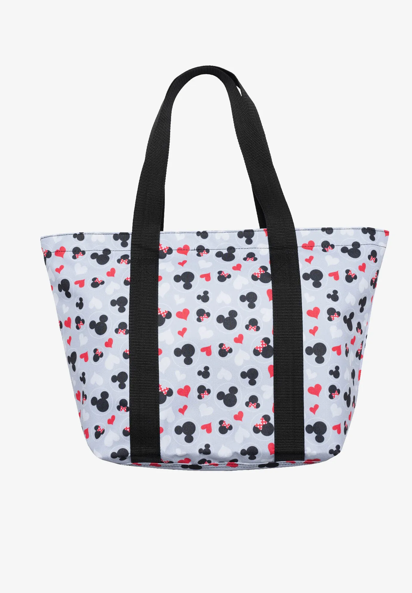 Disney Mickey & Minnie Mouse Heart Icons Zip Tote Bag