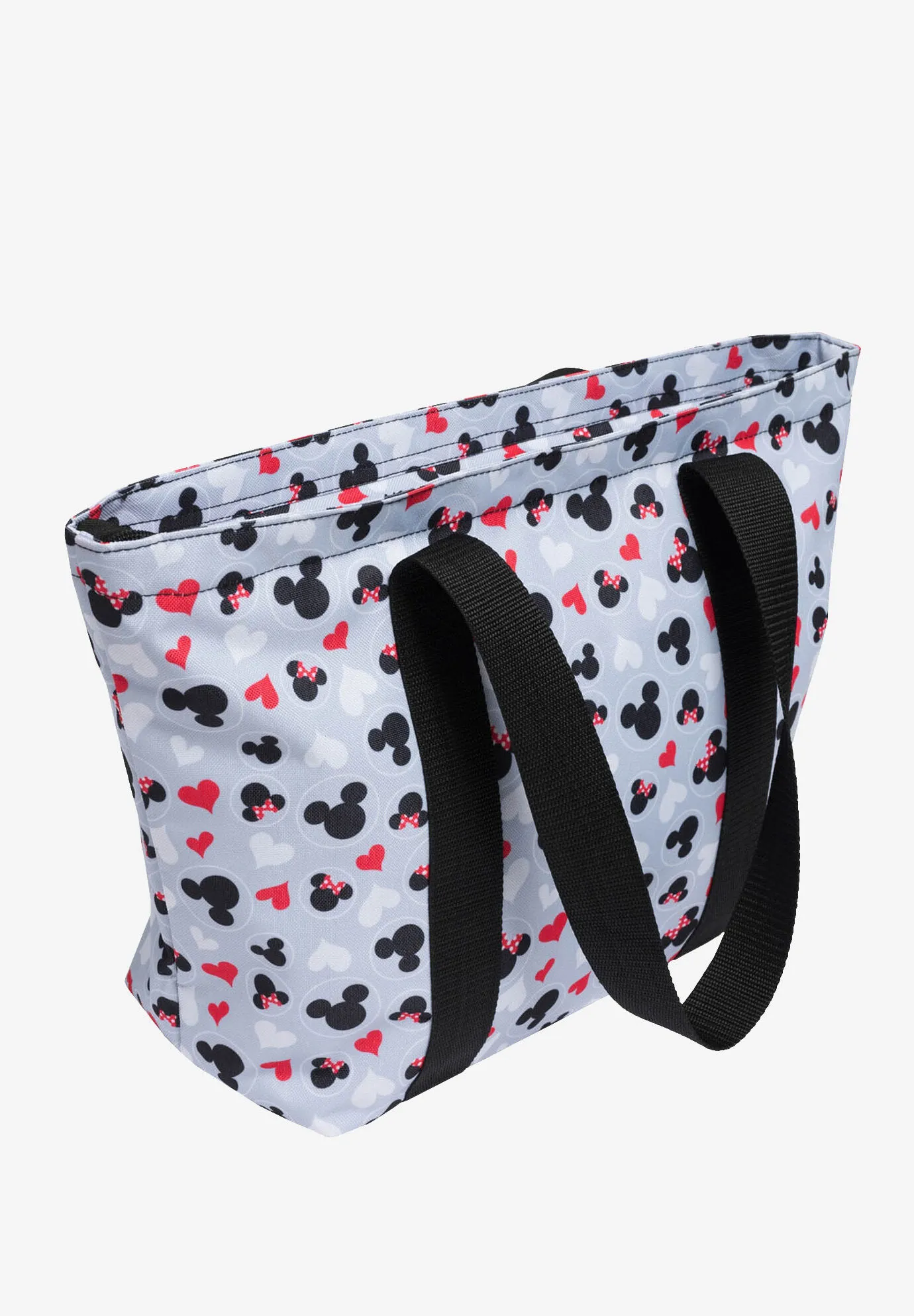 Disney Mickey & Minnie Mouse Heart Icons Zip Tote Bag