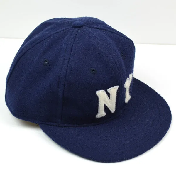 Ebbets - New York Black Yankees 1936 Cap (Fitted Wool Flannel) - Navy