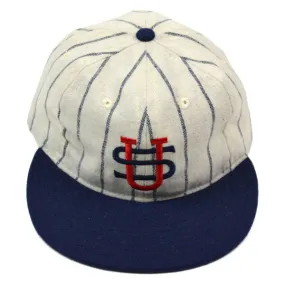 Ebbets - US Tour Of Japan Cap (Fitted Wool Flannel) - White / Navy