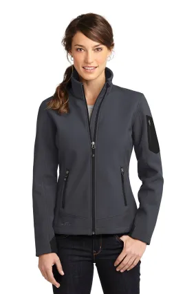 Eddie Bauer Ladies Rugged Ripstop Soft Shell Jacket EB535 Grey Steel/ Black [Mulhern + Kulp]