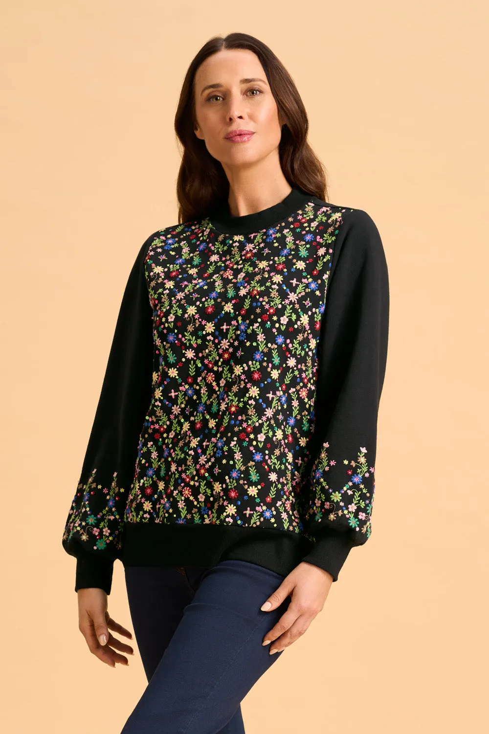 Embellished Cotton Sweater