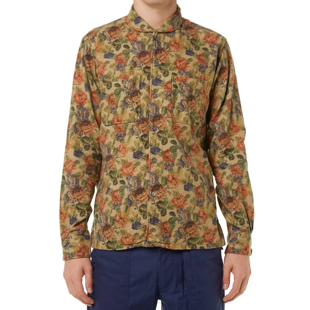 Engineered Garments Lafayette ShirtKhaki Floral Flannel