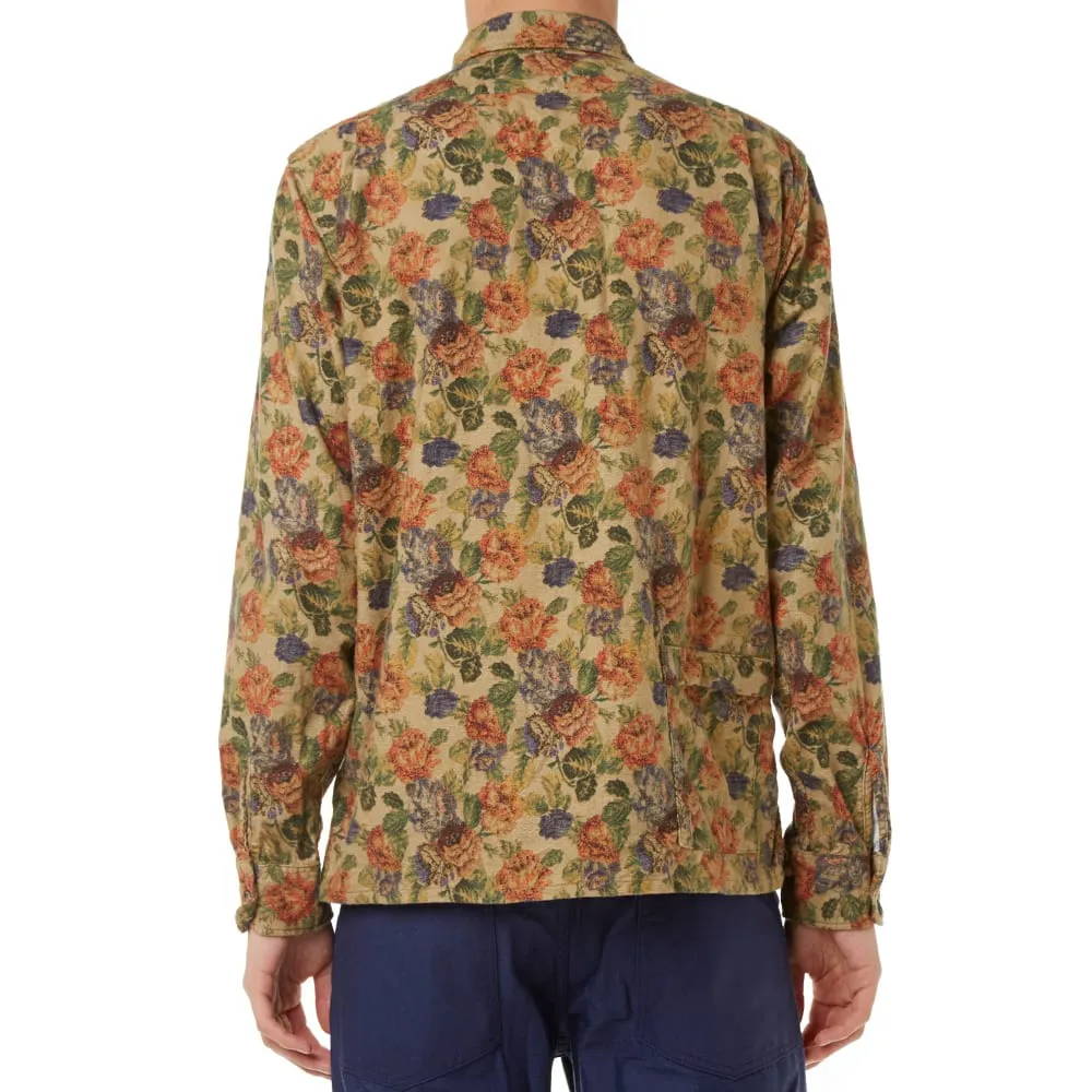 Engineered Garments Lafayette ShirtKhaki Floral Flannel