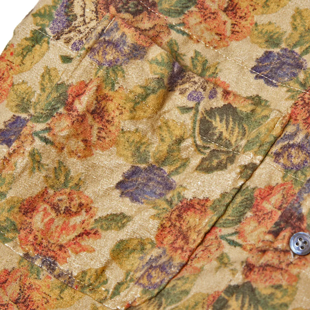 Engineered Garments Lafayette ShirtKhaki Floral Flannel