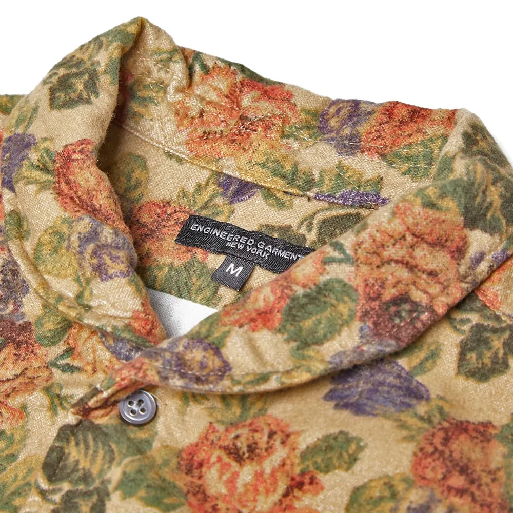 Engineered Garments Lafayette ShirtKhaki Floral Flannel