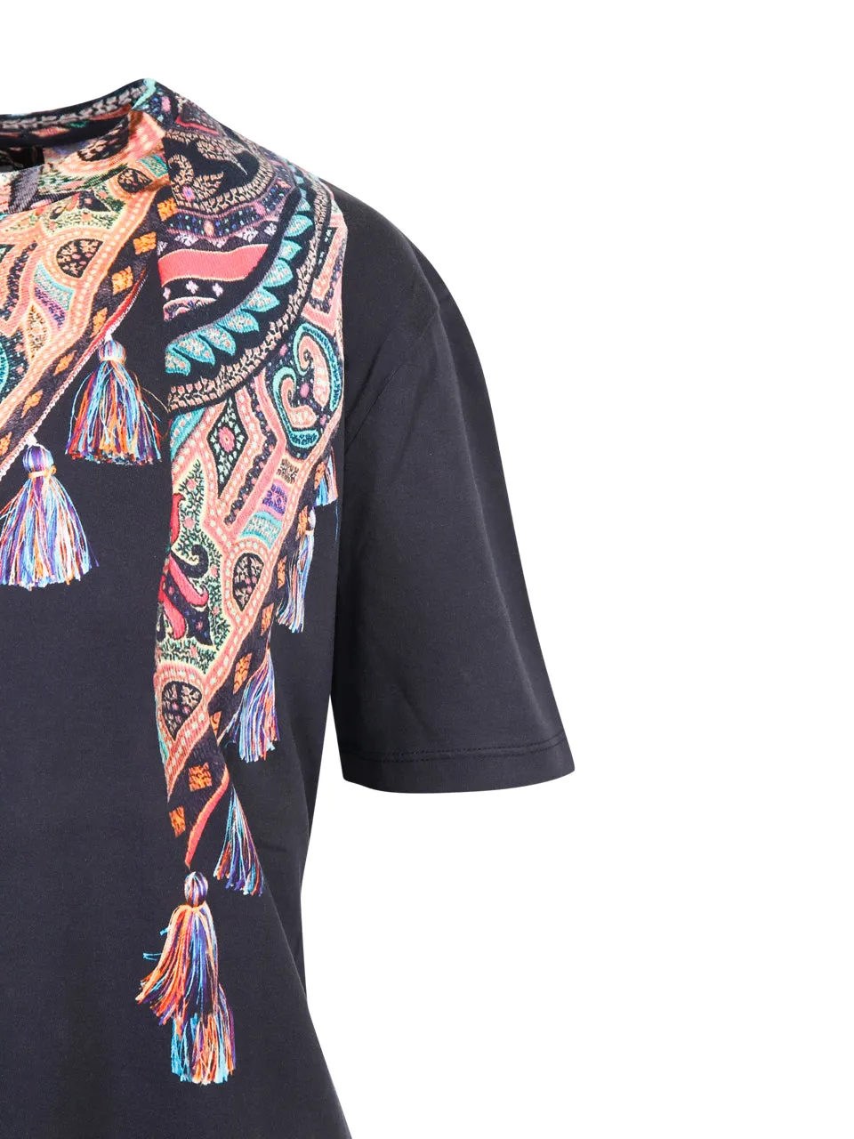 Etro Scarf Printed Crewneck T-Shirt