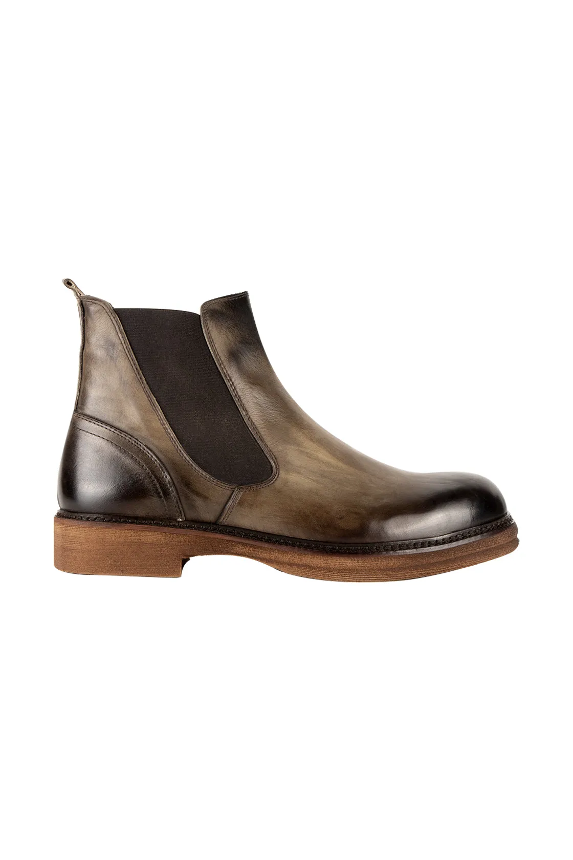 Exton Leather Chelsea Boot Green