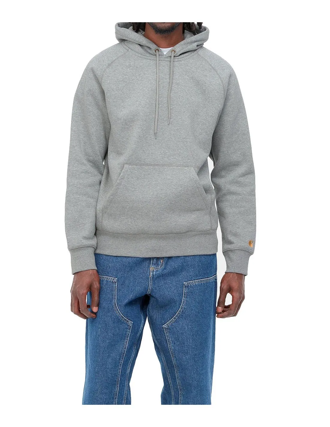 Felpa Carhartt Wip uomo I026384 Chase grigia