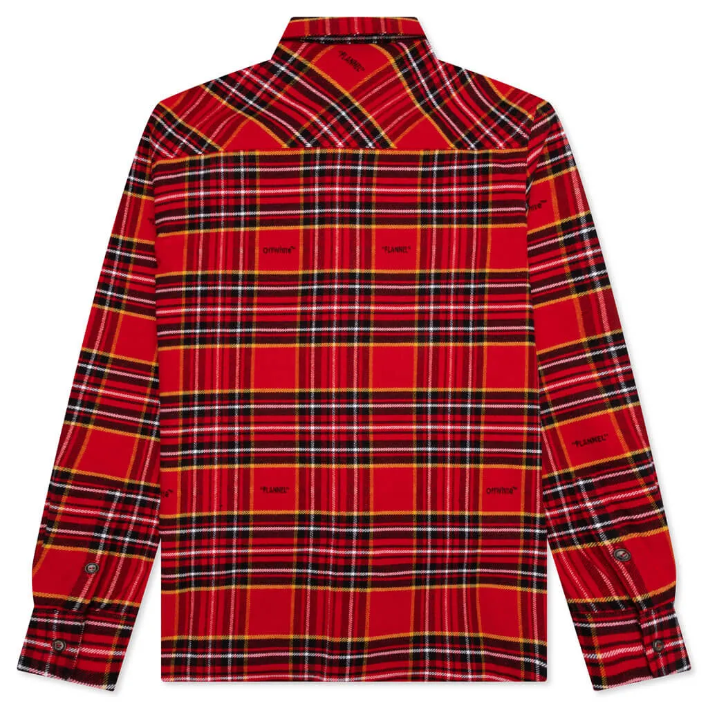 Flannel Skate Shirt - Red/Black