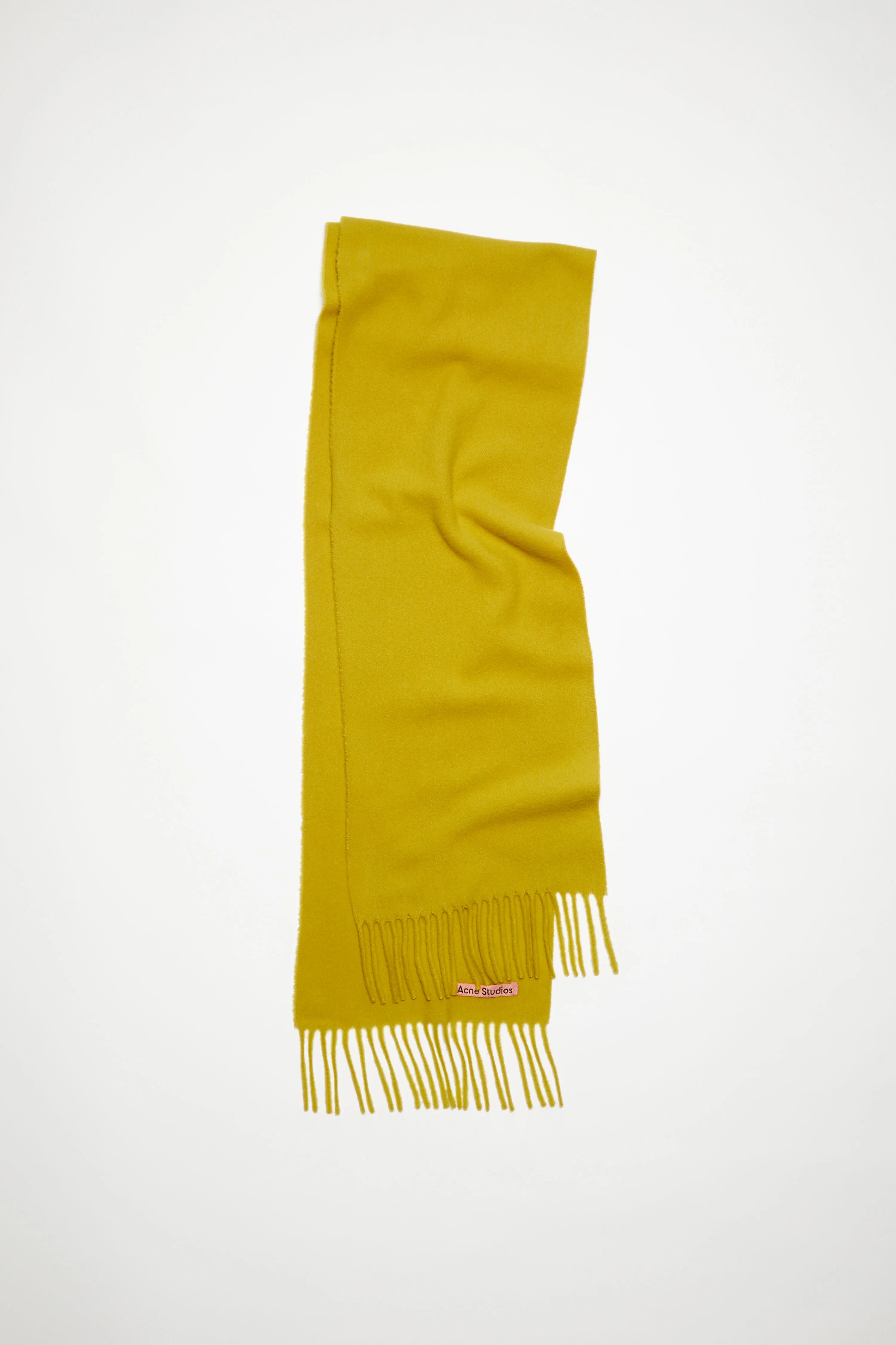 Fringe wool scarf - skinny