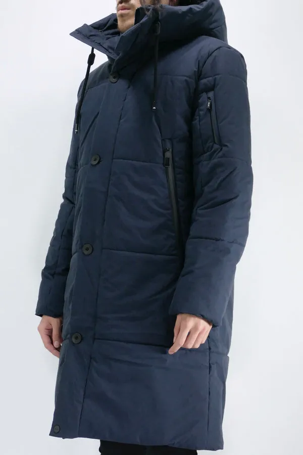 g-Lab Mens Eco *Parka Peak Quilted - Dark Navy