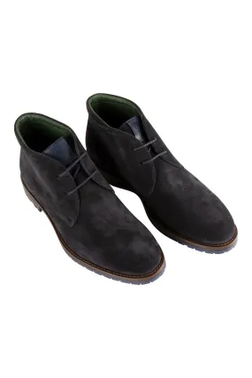 Galizio Torresi Seta Suede Lace Up Boot Ink