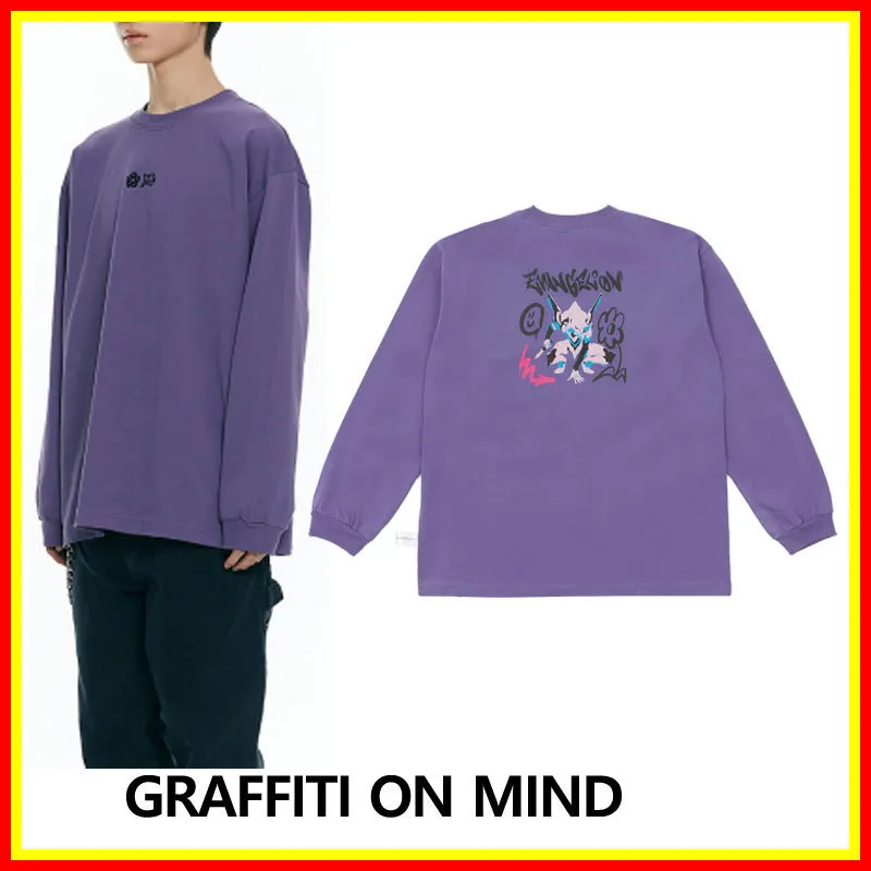 GRAFFITIONMIND  |Street Style Long Sleeves Cotton Long Sleeve T-shirt