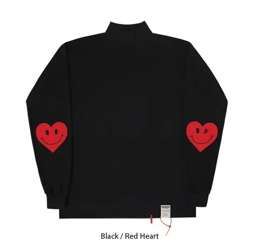 GRAVER  |[GRAVER]★ELBOW HEART TURTLENECK