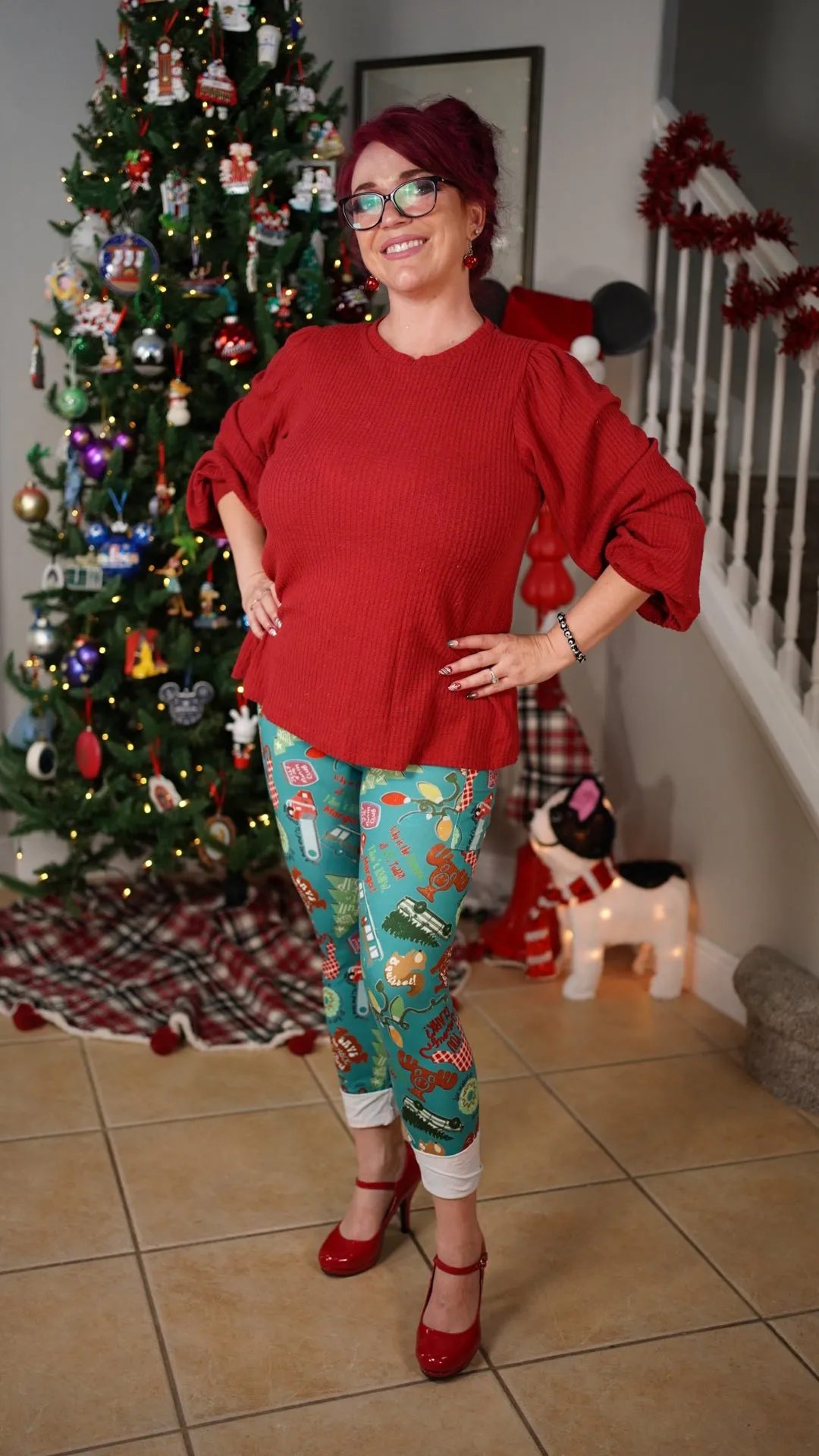 Hap Hap Happiest Holiday with Side Pocket Leggings