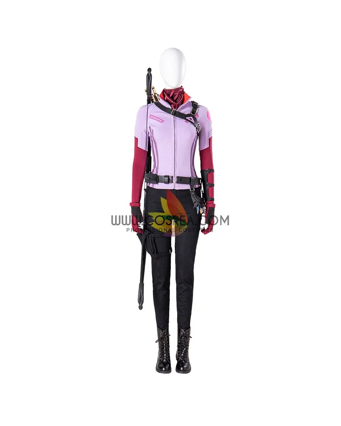 Hawkeye Kate Bishop Lilac Purple Version Cosplay Costume