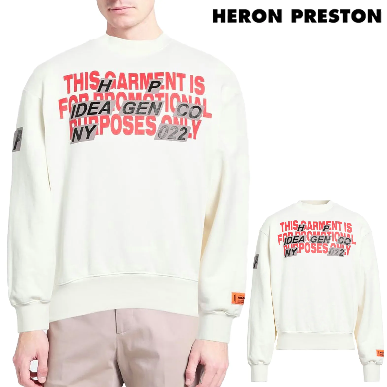 Heron Preston  |Pullovers Unisex Street Style Long Sleeves Cotton