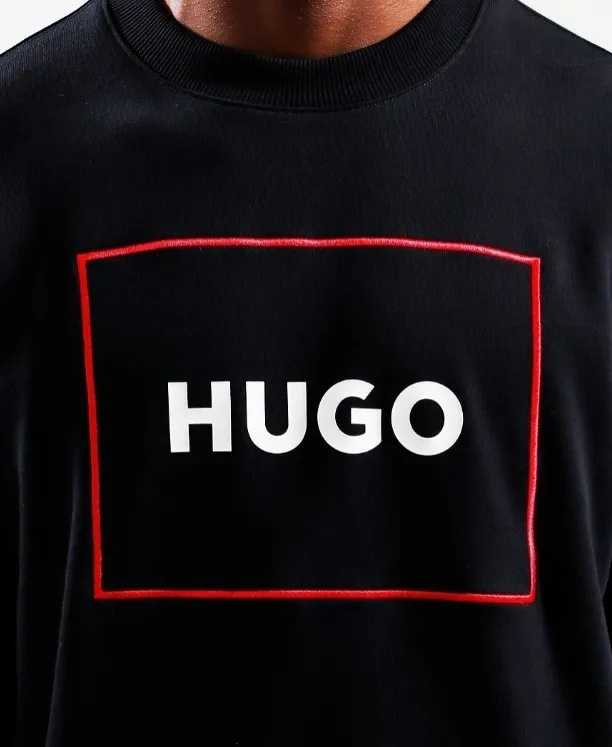 Hugo Boss  |Crew Neck Pullovers Long Sleeves Cotton Logo Sweatshirts