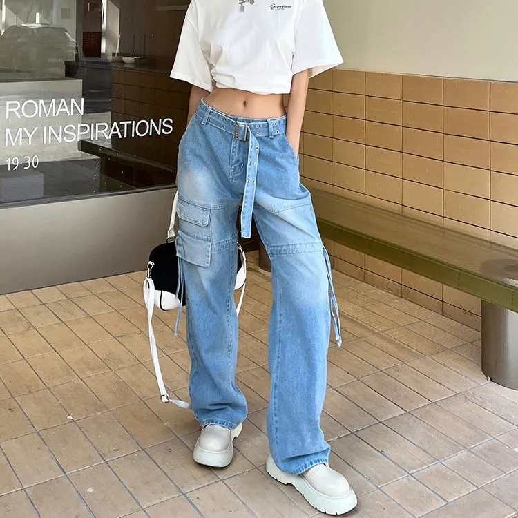 Ice Blue Denim Pants