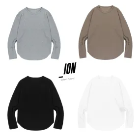 IONSEOUL  |Unisex Street Style Long Sleeves Plain Long Sleeve T-shirt