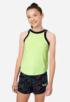 J Sport High Neck Tank with Scrunchie