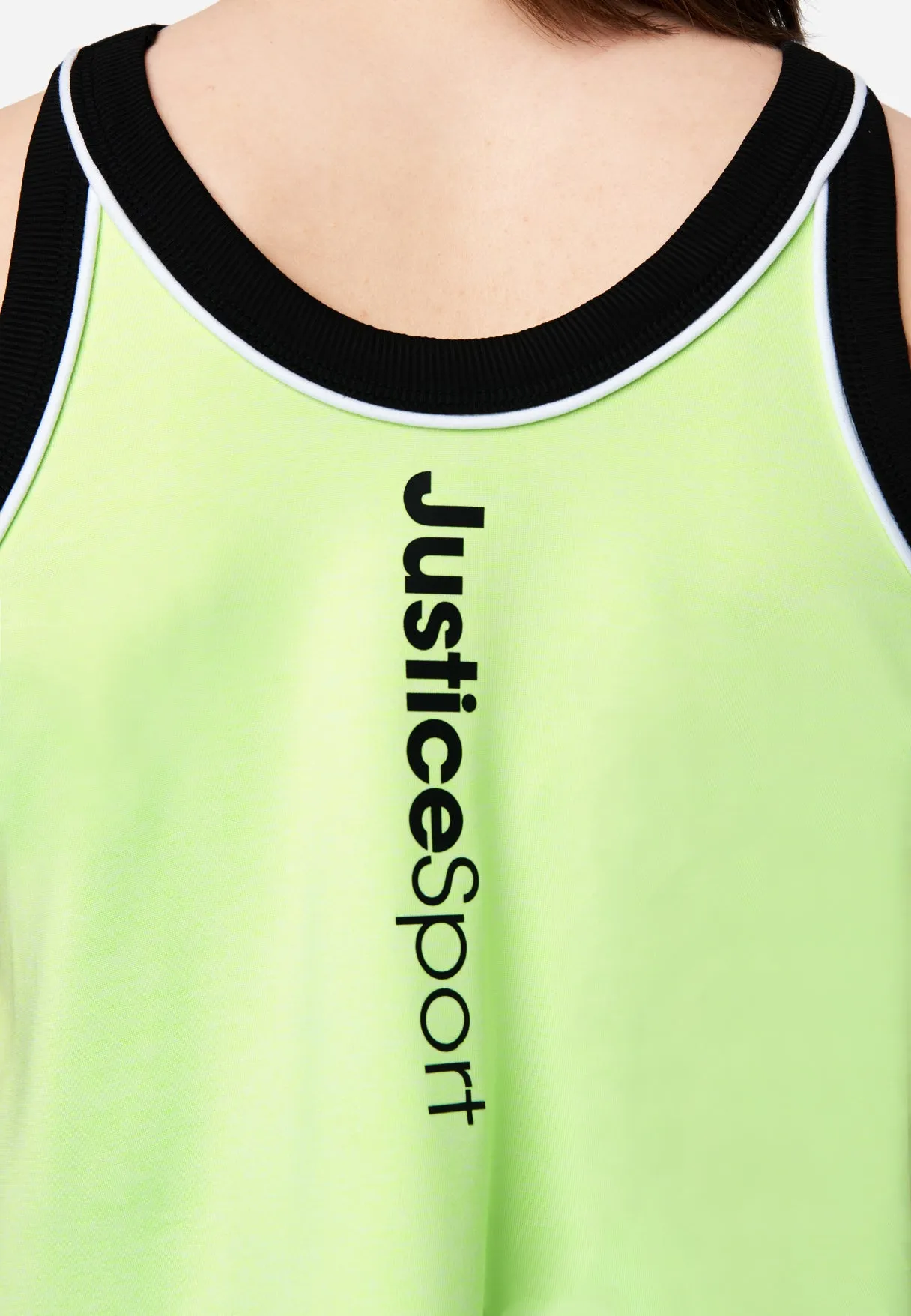 J Sport High Neck Tank with Scrunchie