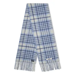 Jacquemus L'echarpe Carro Checked Blue Scarf