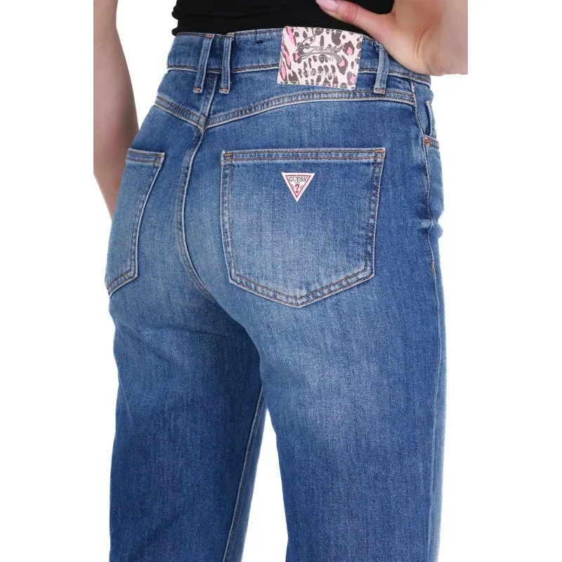 JEANS STRAIGHT IN TELA DENIM STRETCH, BLU