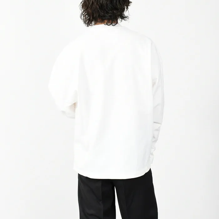 Jil Sander  |Crew Neck Long Sleeves Plain Cotton Long Sleeve T-shirt Logo