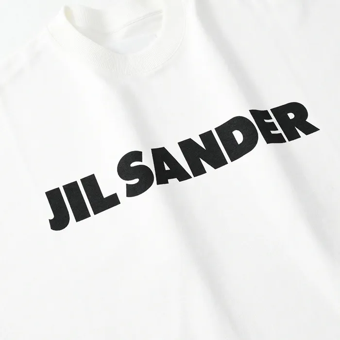 Jil Sander  |Crew Neck Long Sleeves Plain Cotton Long Sleeve T-shirt Logo