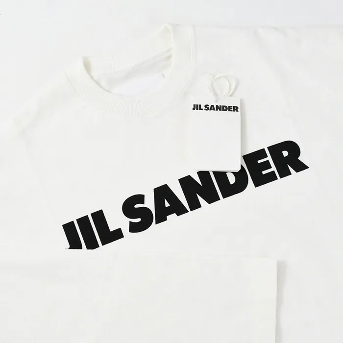 Jil Sander  |Crew Neck Long Sleeves Plain Cotton Long Sleeve T-shirt Logo