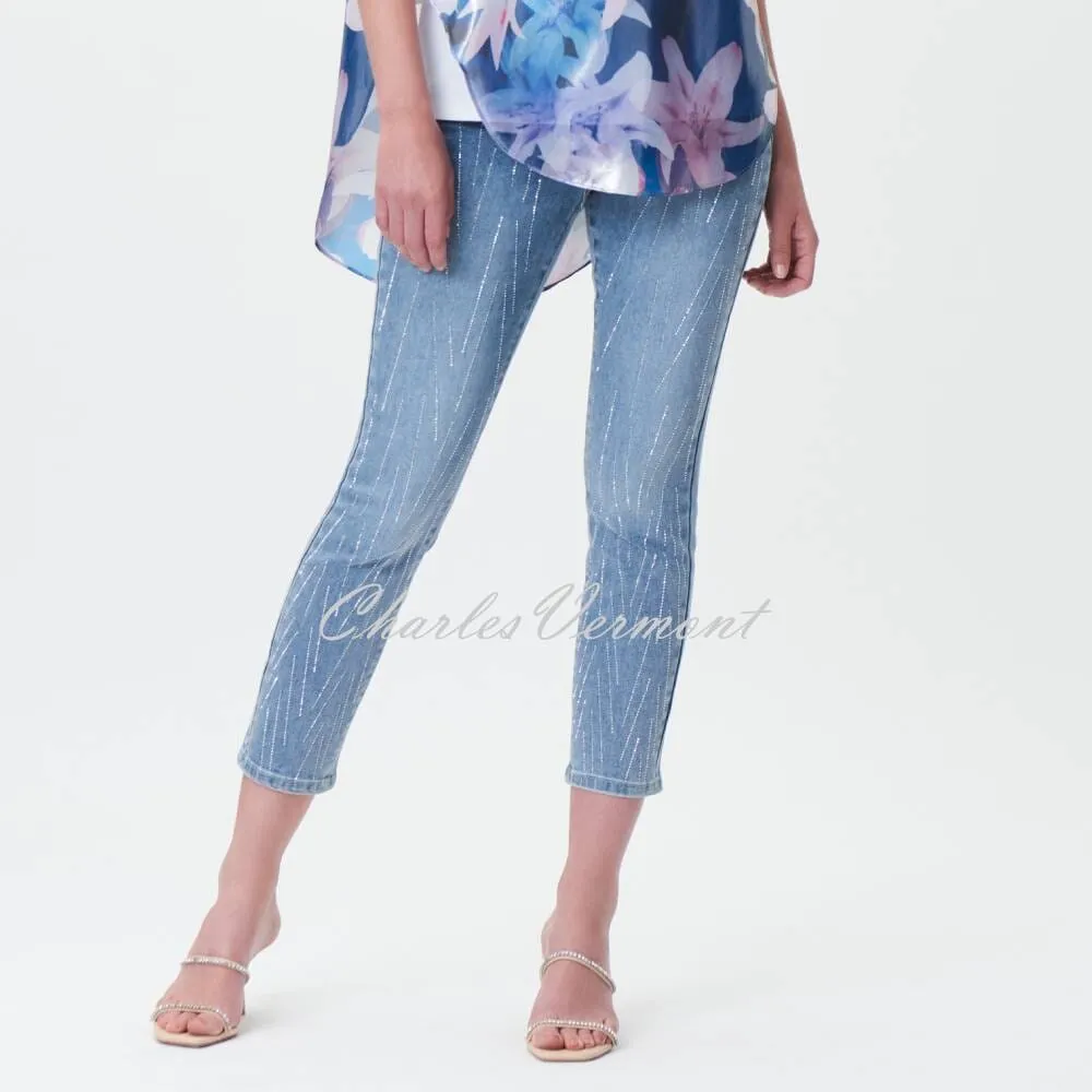 Joseph Ribkoff Rhinestone Embellished Jean - Style 232917