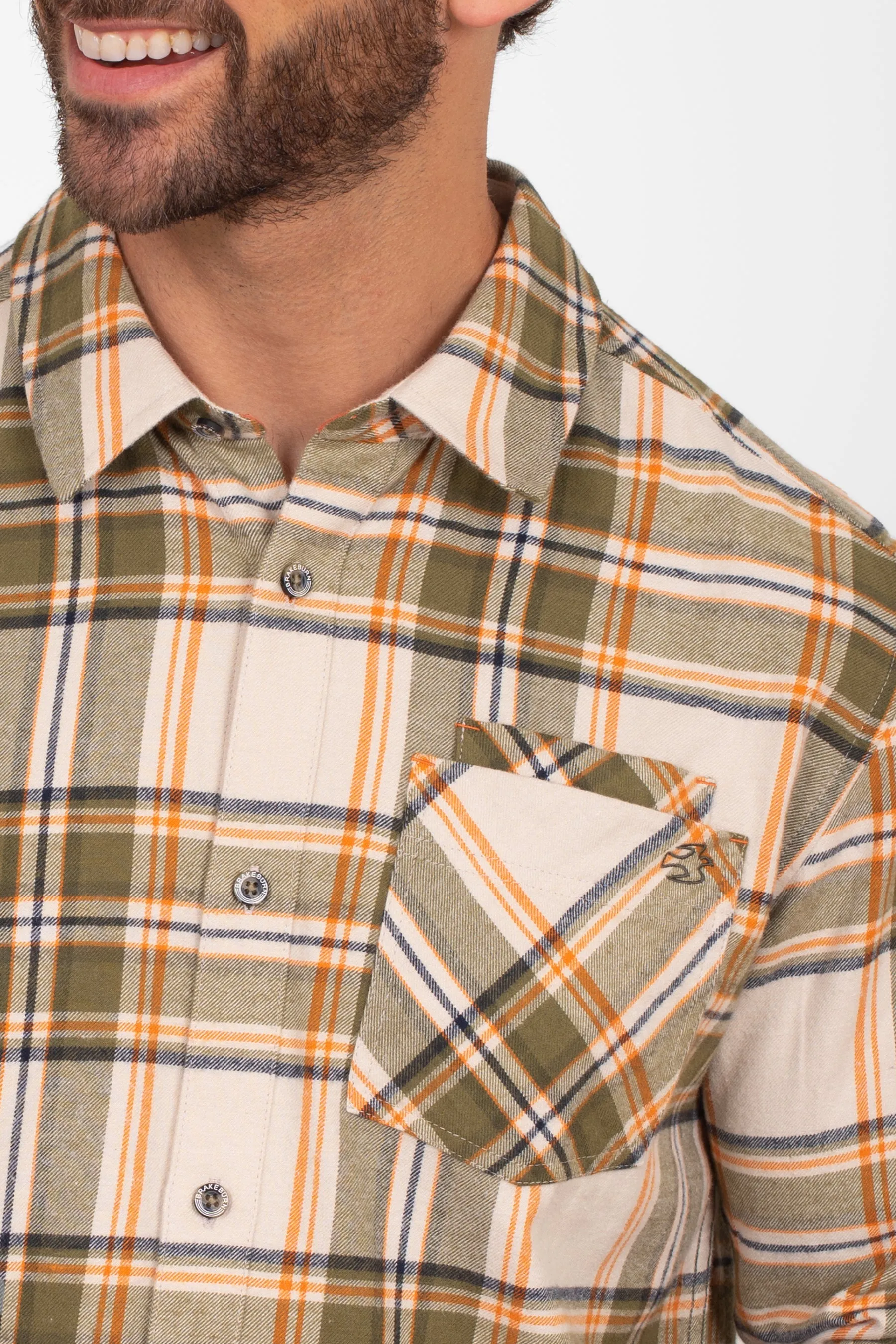 Khaki Checked Shirt